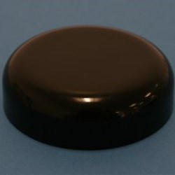70mm 400 Black Smooth Domed Cap with EPE Liner